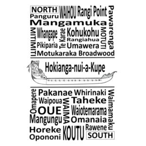 Hokianga Place Names - Mens Basic Tee Design