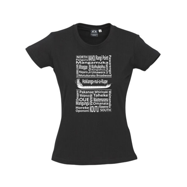 Hokianga Place Names - Ladies Ice Tee Thumbnail
