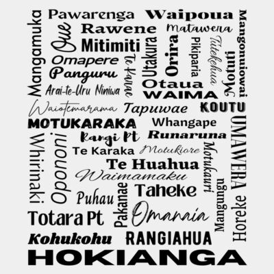 Hokianga Place Names T Towel Thumbnail